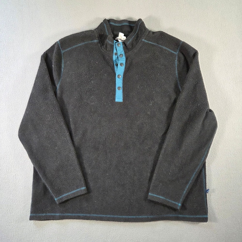 Carbon 2 Cobalt Jacket Mens 2XL Black Fleece Snap T Pullover Sweatshirt